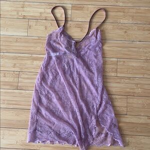 Auden Lace Chemise in Dusty Rose